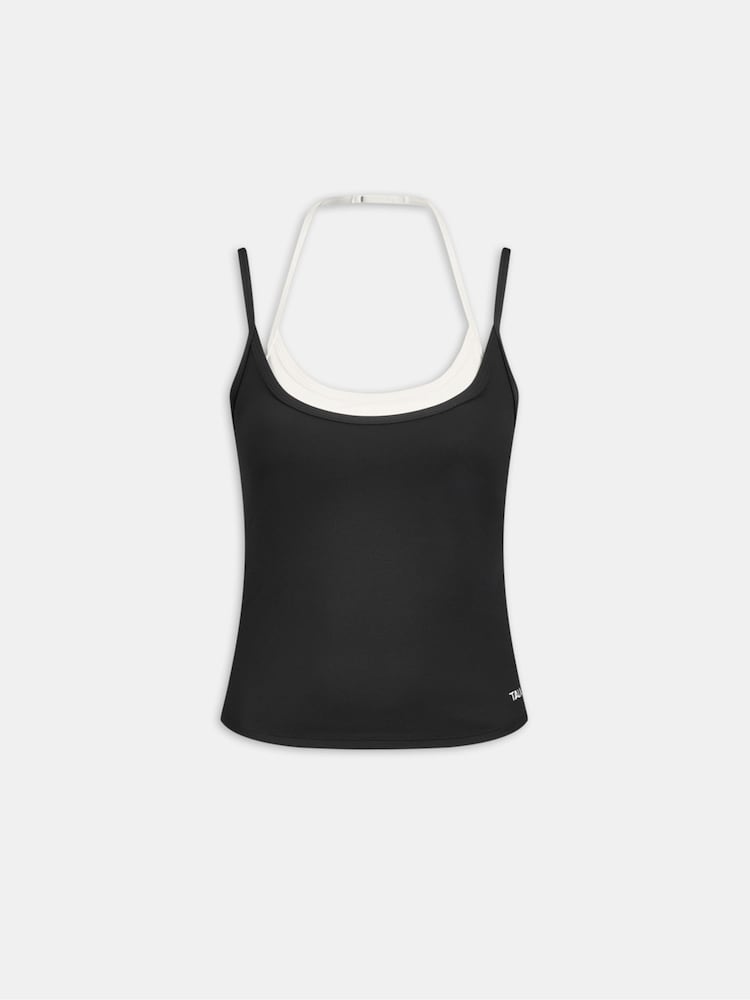 Tala Black Double Strappy Halter Vest - Image 3 of 3