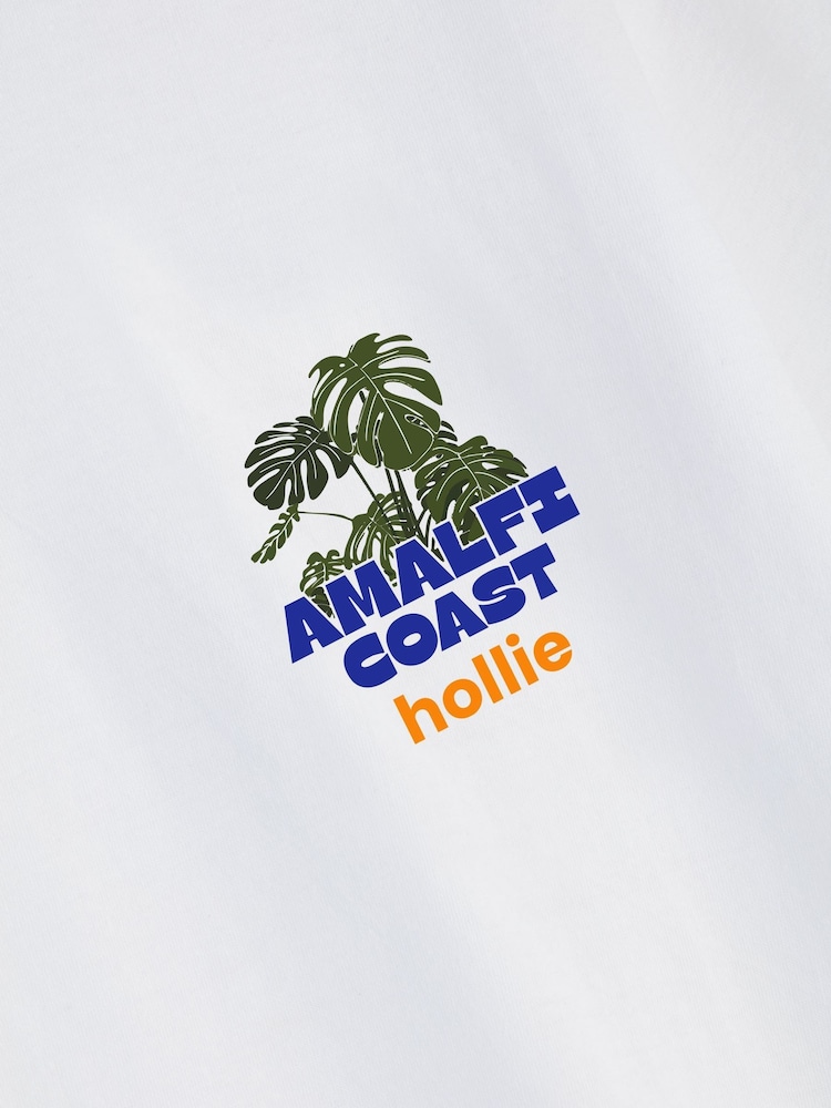 Personalised 'Amalfi Coast' Graphic T-Shirt by Stitch Style - Image 5 of 5 Personalised 'Amalfi Coast' Graphic T-Shirt by Stitch Style - Image 5 of 5