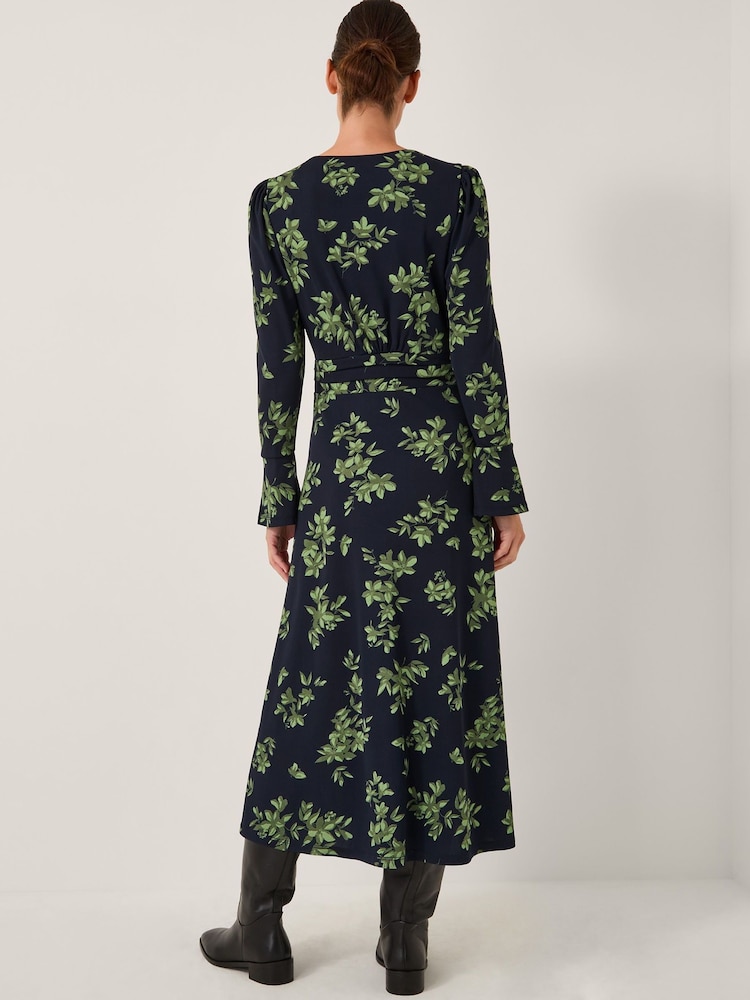 Monsoon Blue Joules Long Sleeve Jersey Midi Dress - Image 2 of 5 Monsoon Blue Joules Long Sleeve Jersey Midi Dress - Image 2 of 5
