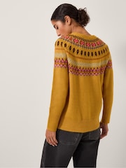 Monsoon Yellow Fran Fair Isle Pattern Jumper - Image 2 of 5