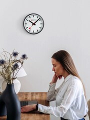 Mondaine White Dial Wall Clock 25cm - Image 1 of 3