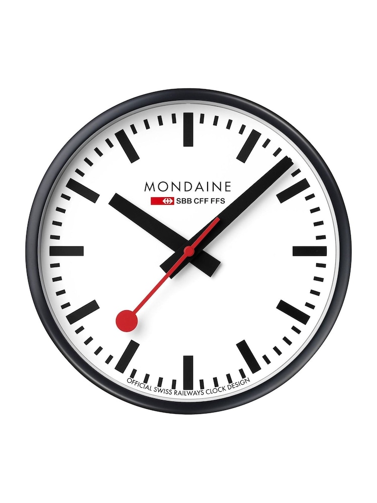 Mondaine White Dial Wall Clock 25cm - Image 2 of 3
