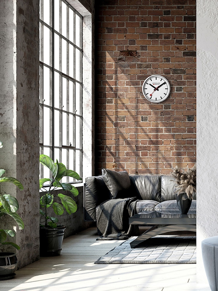 Mondaine White Large 40cm Wall Clock - Image 1 of 3