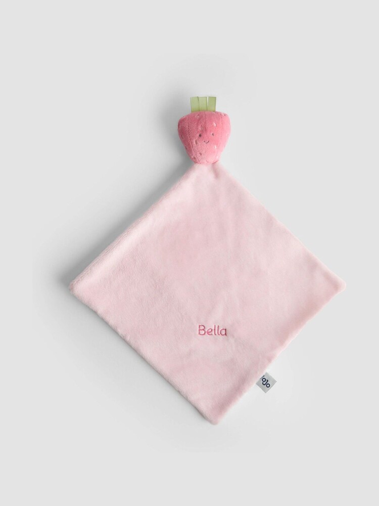 JoJo Maman Bébé Strawberry Personalised Comforter - Image 1 of 3 JoJo Maman Bébé Strawberry Personalised Comforter - Image 1 of 3