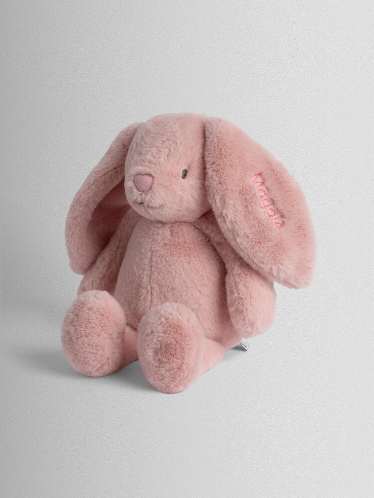 JoJo Maman Bébé Pink Maggie Personalised Bunny - Medium Pink - Image 1 of 2