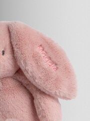 JoJo Maman Bébé Pink Maggie Personalised Bunny - Medium Pink - Image 2 of 2