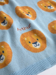 JoJo Maman Bébé Blue Personalised Shawl - Image 2 of 2