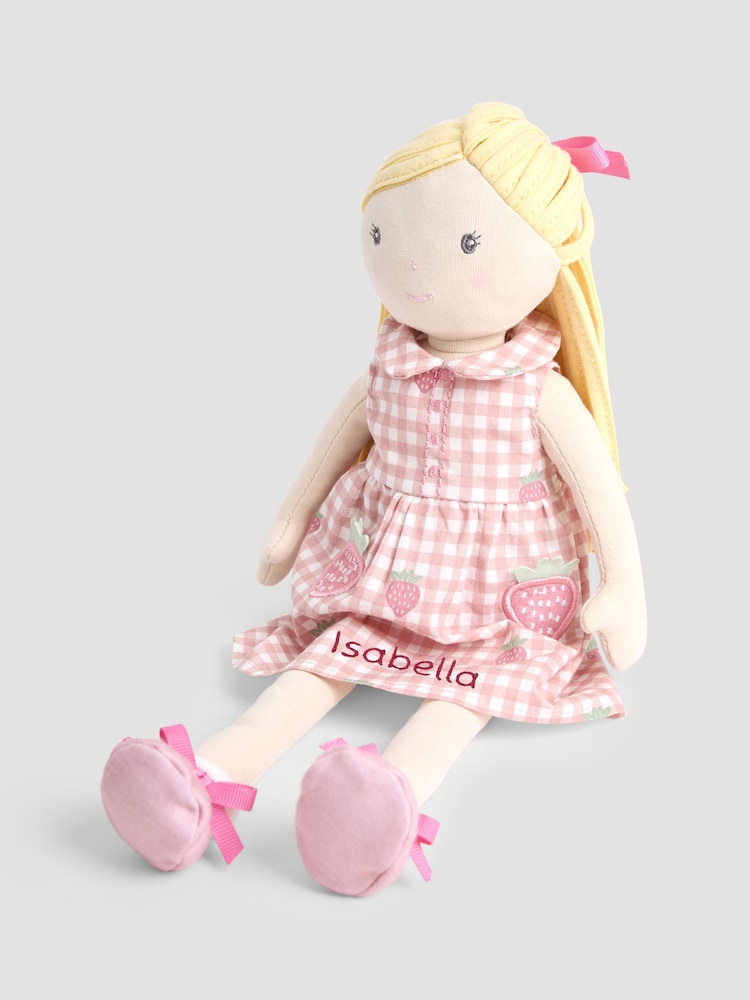 JoJo Maman Bébé Strawberry Personalised Ragdoll - Image 2 of 4