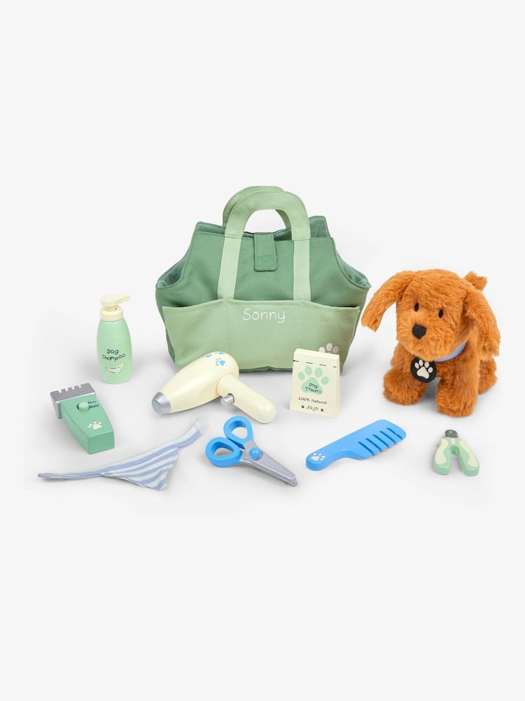 JoJo Maman Bébé Green Personalised Dog Grooming Playset - Image 1 of 4