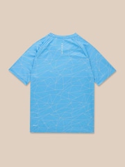 Castore Blue AOP Short Sleeve T-Shirt - Image 2 of 2