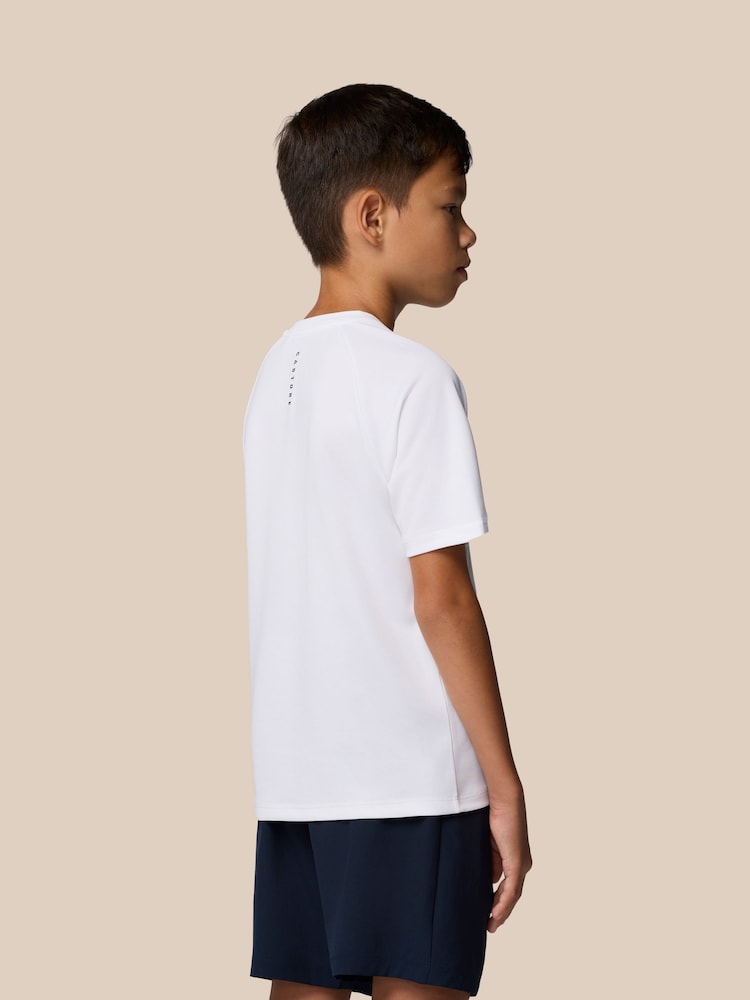 Castore White Short Sleeve T-Shirt - Image 2 of 9 Castore White Short Sleeve T-Shirt - Image 2 of 9