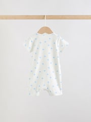 Blue Two Way Zip Baby Rompers 3 Pack (0mths-3yrs) - Image 4 of 12
