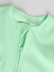 Blue Two Way Zip Baby Rompers 3 Pack (0mths-3yrs) - Image 9 of 12