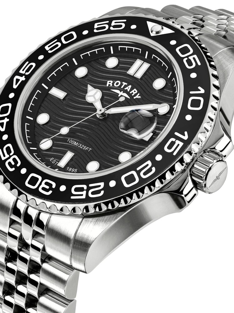 Rotary Silver Tone Tone Apex 100 Stainless Steel Watch Bracelet - Image 2 of 6