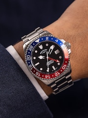 Rotary Blue Seamatic Gmt Stainless Steel Bracelet Watch - Image 2 of 4