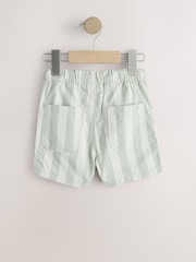 Mint Green Stripe Pull On Shorts (3mths-7yrs) - Image 2 of 5