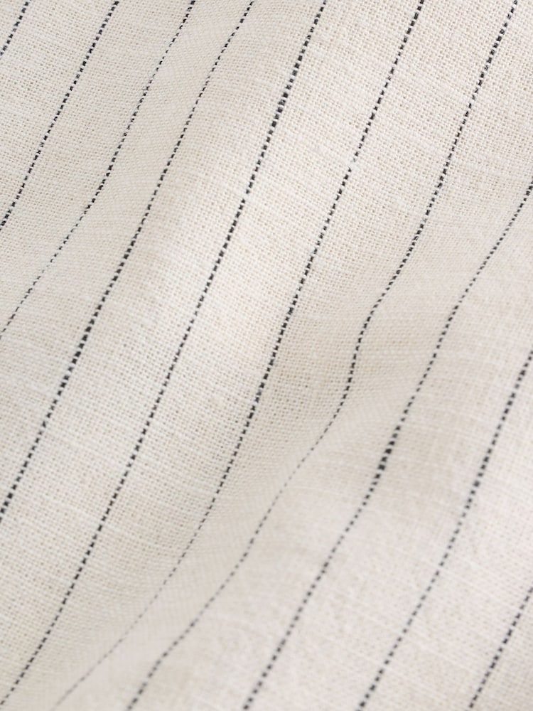 Ecru Stripe Linen Blend Pull On Shorts (3mths-7yrs) - Image 9 of 9