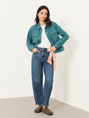 FatFace Thea Teal Blue Colour Jacket - Image 1 of 5