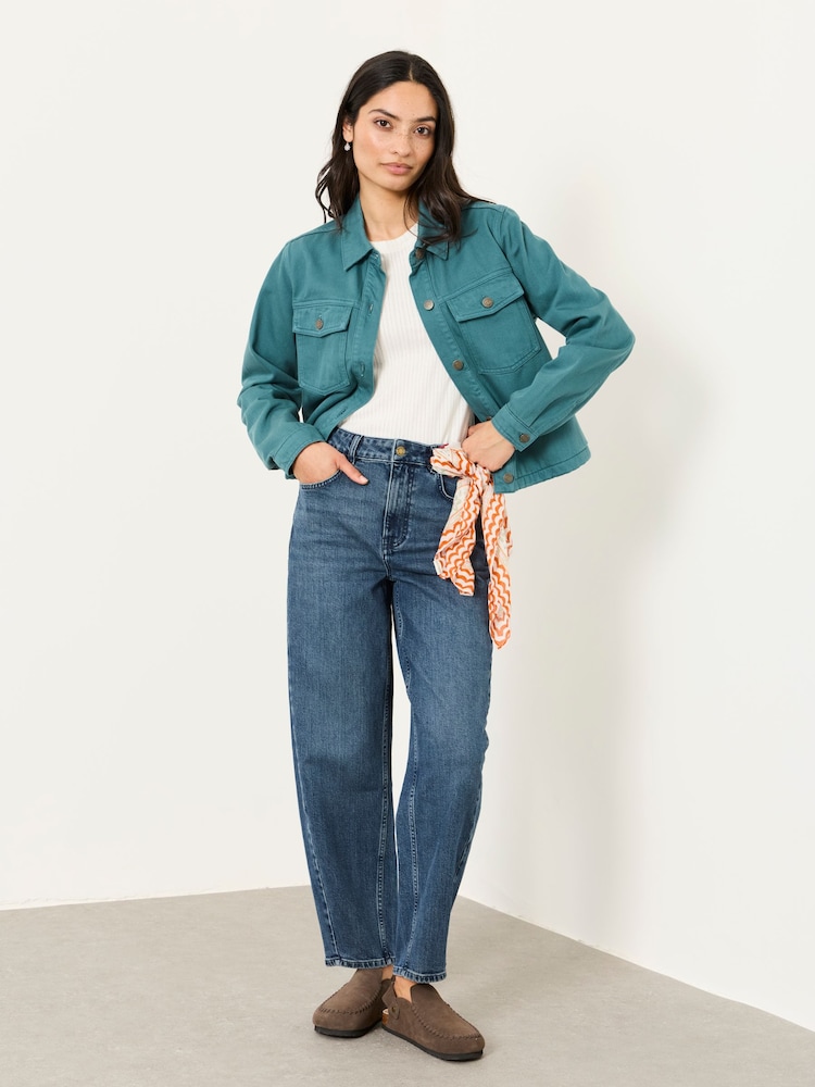 FatFace Thea Teal Blue Colour Jacket - Image 1 of 5