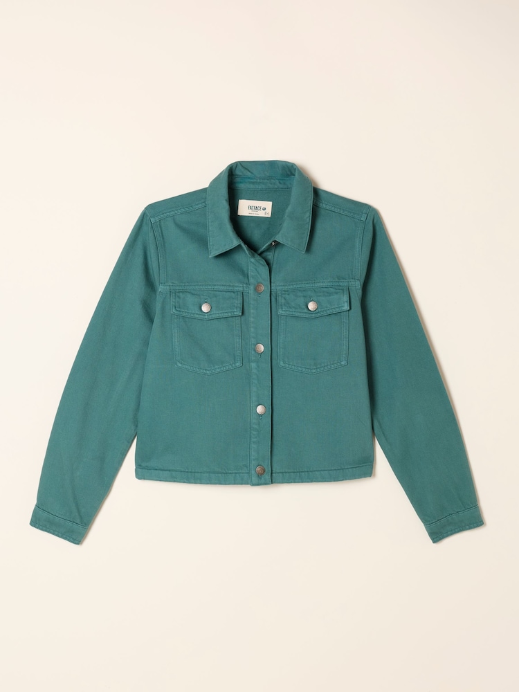 FatFace Thea Teal Blue Colour Jacket - Image 5 of 5