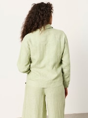 FatFace Darcy Green Linen Jacket - Image 2 of 6