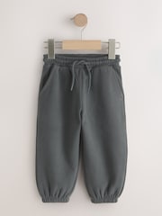 Charcoal Grey Regular Fit Soft Touch Jersey Joggers (3mths-7yrs) - Image 1 of 4