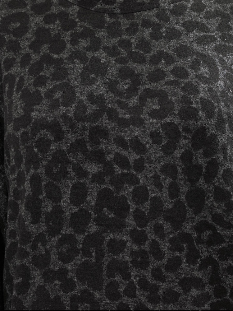 Yours Curve Grey Balloon Sleeve Dress - Image 5 of 5