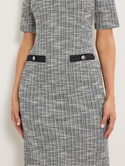 Long Tall Sally Black Boucle Dress - Image 4 of 5