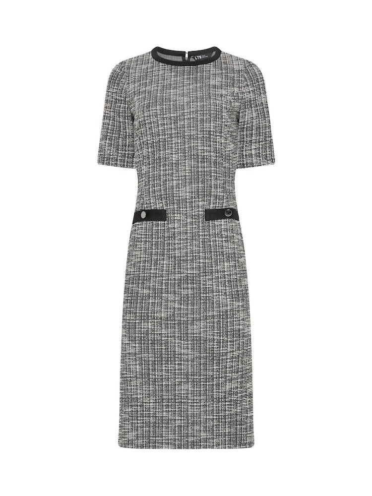 Long Tall Sally Black Boucle Dress - Image 5 of 5