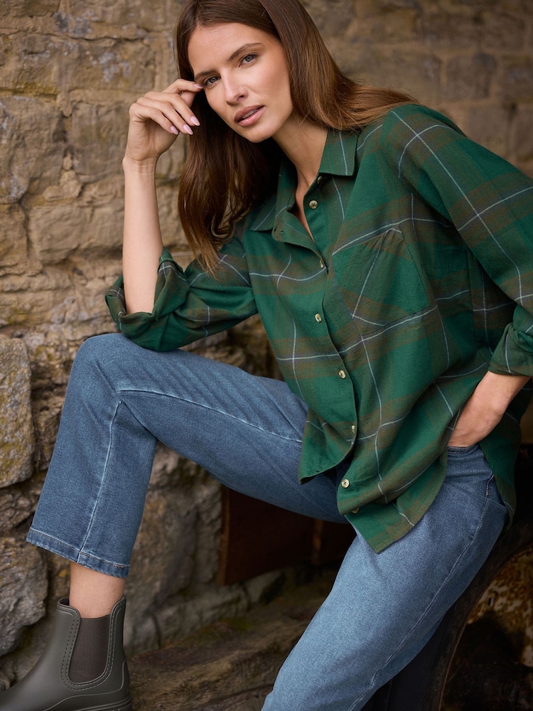 M&Co Green Check Shirt - Image 2 of 6