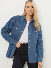 Long Tall Sally Blue Denim Shirt - Image 1 of 6