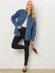 Long Tall Sally Blue Denim Shirt - Image 3 of 6