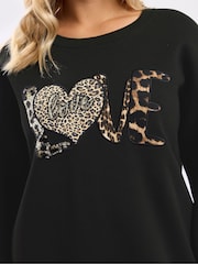 Yours Curve Heart Logo Sweatshirt - Imagem 4 de 5