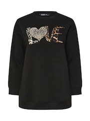 Yours Curve Heart Logo Sweatshirt - Imagem 5 de 5