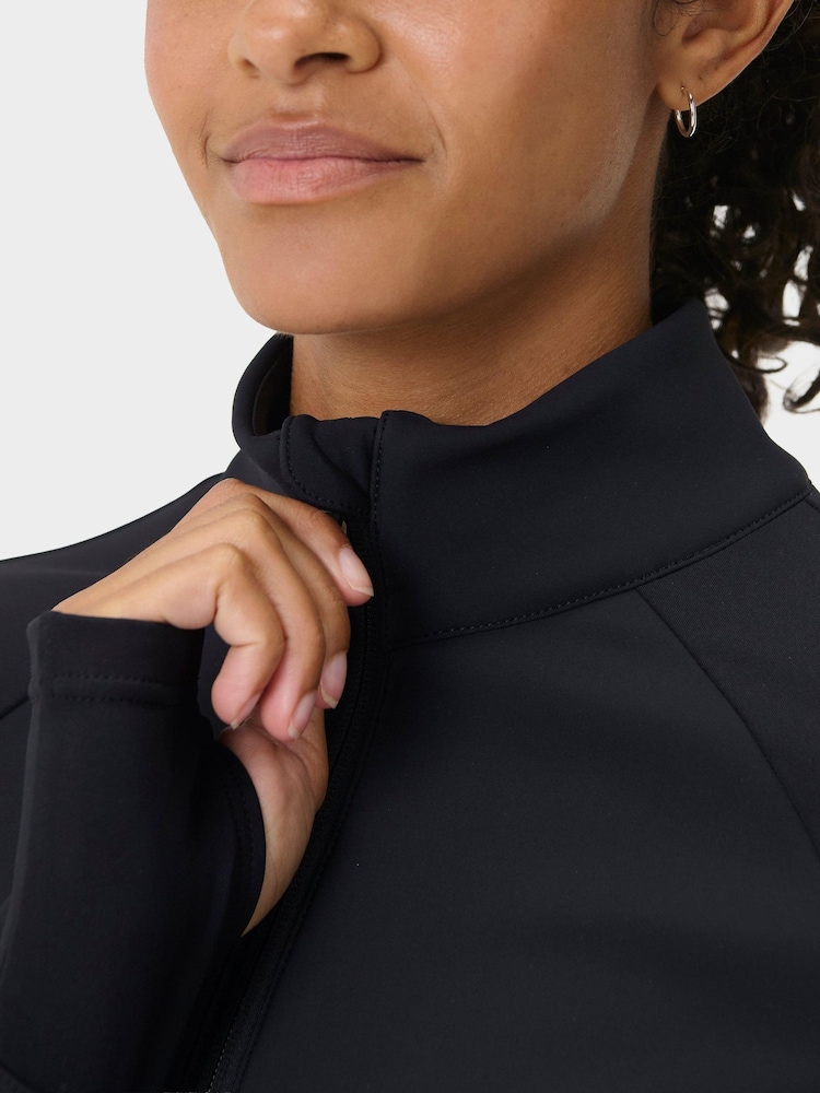 Sweaty Betty Black Winter Power Softshell Jacket - Image 2 of 7 Sweaty Betty Black Winter Power Softshell Jacket - Image 2 of 7