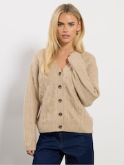 M&Co Petite Short Cable Cardigan - Imagen 3 de 6