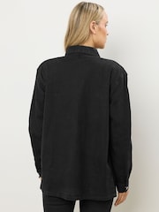 Long Tall Sally Black Denim Shirt - Image 3 of 4
