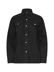 Long Tall Sally Black Denim Shirt - Image 4 of 4
