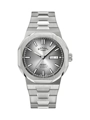 Rotary Automatic Stainless Steel Silver Tone Bracelet Watch - Image 1 of 2