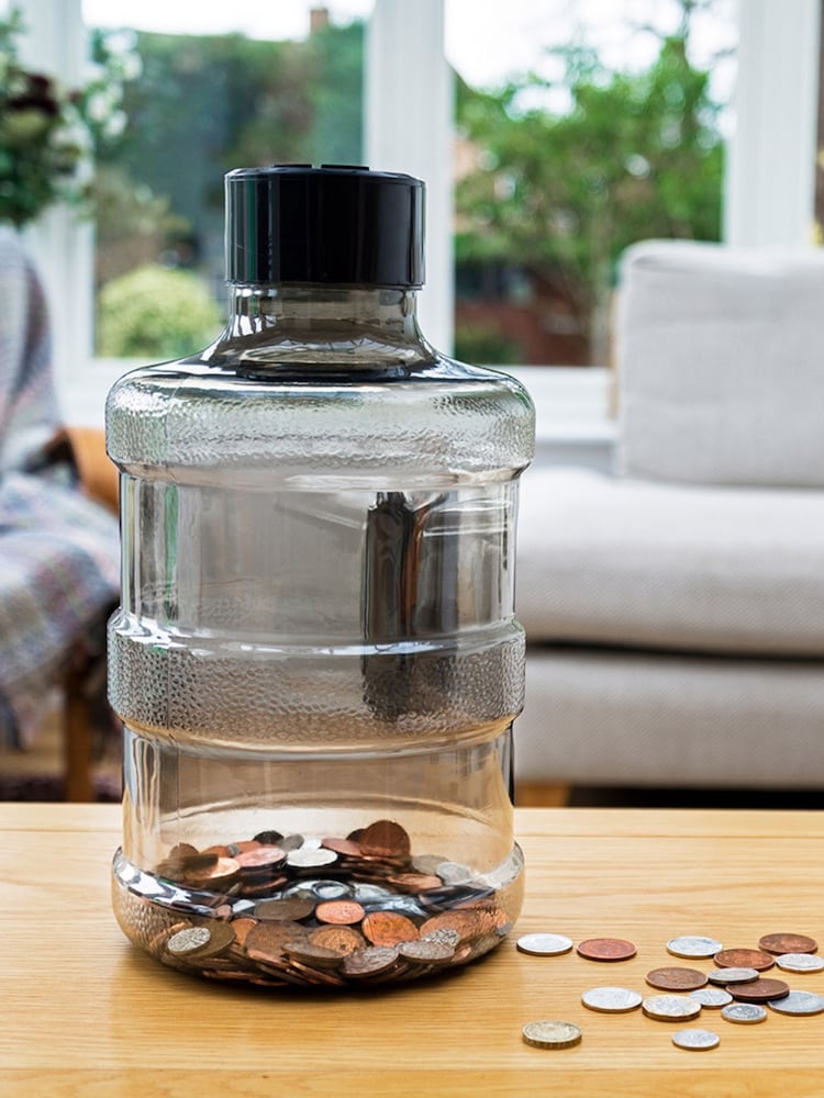 MenKind Clear In Genious Super Size Coin Counting Jar - Image 1 of 5 MenKind Clear In Genious Super Size Coin Counting Jar - Image 1 of 5