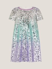 فستان بترتر ظلال ألوان متدرجة تصميم حورية البحر من Monsoon - Image 2 of 4