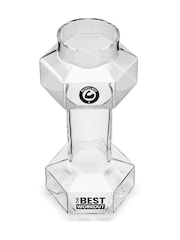 MenKind Clear Winning Novelty Dumbbell Beer Glass - Image 4 of 5