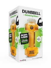 MenKind Clear Winning Novelty Dumbbell Beer Glass - Image 5 of 5