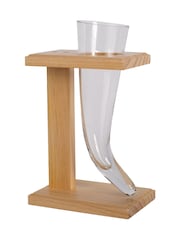 MenKind Clear Winning Viking Horn Drinking Glass - Image 3 of 6