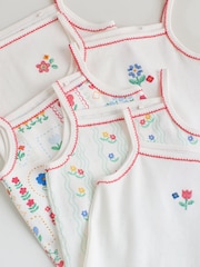 Cream Vest Baby Bodysuits 5 Pack - Image 10 of 12