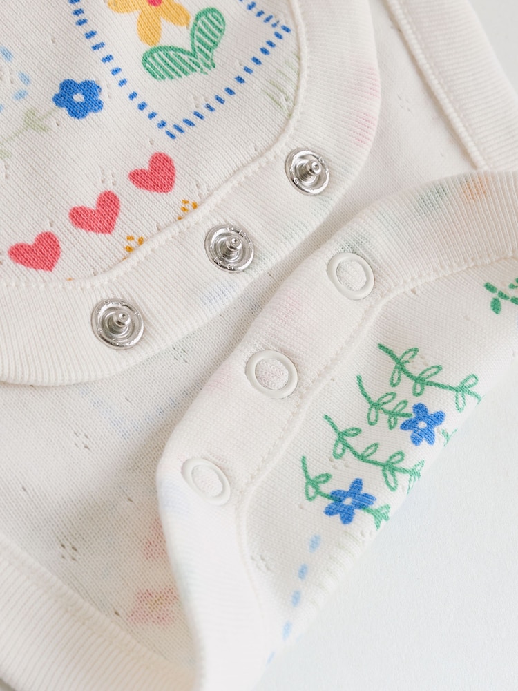 Cream Vest Baby Bodysuits 5 Pack - Image 12 of 12