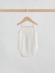 Cream Vest Baby Bodysuits 5 Pack - Image 5 of 12