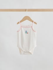 Cream Vest Baby Bodysuits 5 Pack - Image 7 of 12