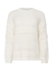 M&Co White Textured Boucle Jumper - Image 3 of 3