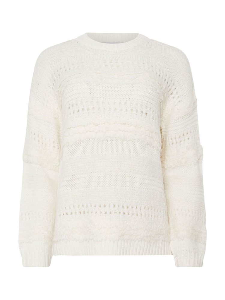 M&Co White Textured Boucle Jumper - Image 3 of 3